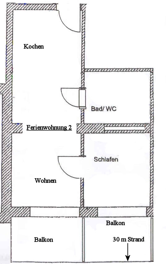 Wohnung 2 Grundriß